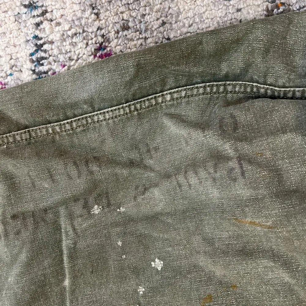 Vintage US Military Canvas Duffel Sea Bag Olive Drab Army Green USGI Gear